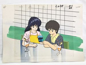 アニメグッズ 買取 きまぐれオレンジロード セル画 鮎川まどか 春日恭介