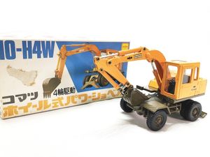 ダイヤペット コマツ 4輪駆動 ホイール式パワーショベル 10-H4W 箱劣化 建機模型 ミ