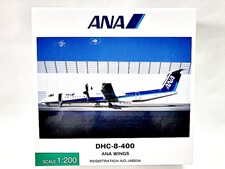 買取 全日空商事 1/200 ANA DHC-8-400 ANA WINGS DH28012(未開封) 飛行機模型
