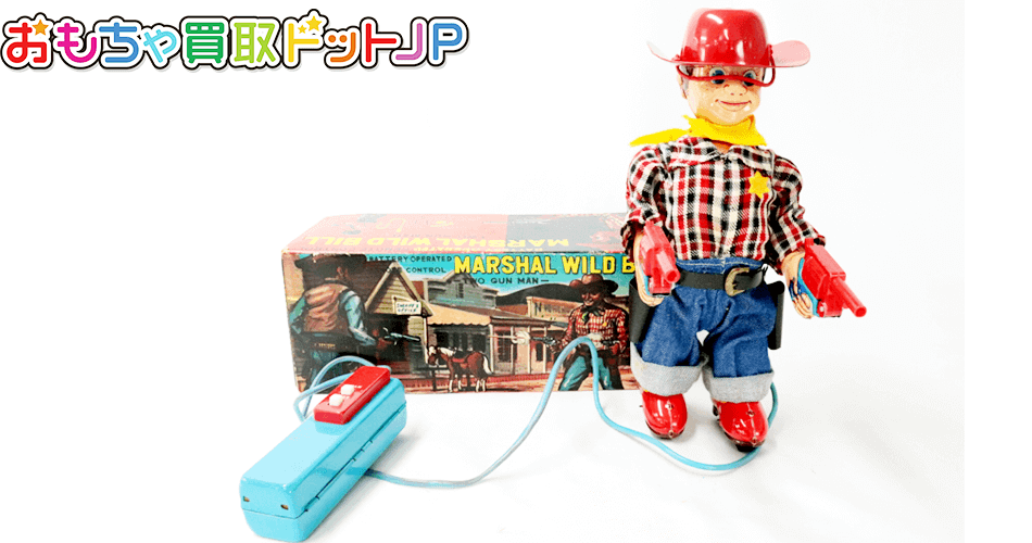 ヨネザワ【MARSHAL-WILD-BILL】懐かしい歩行系のおもちゃでコレクターにとても人気がある。 