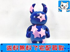 買取 ウアモウのソフビ　青　ピンク星柄　約7cm程度