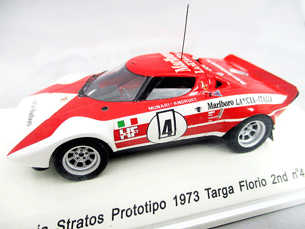 Rave 1/43 ランチア ストラトス Prototipo 1973 Targa Florio 2nd n°4