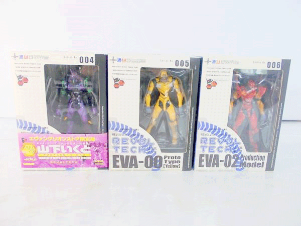 海洋堂-リボルテック-EVA-01・EVA-00・EVA-02