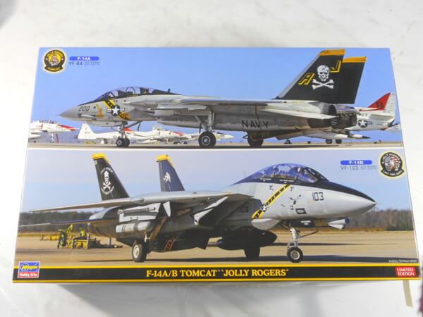 買取 ハセガワ 1/72 【F-14A/B トムキャット ジョリーロジャース 2機セット】ワッペン付属 