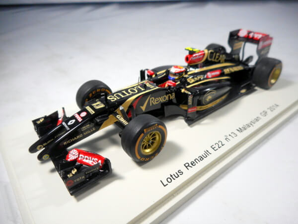 スパーク 1/43 【ロータス ルノー E22 #13 マレーシアGP 2014】#S3090