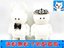 買取 ウアモウのソフビ　蝶ネクタイ・ティアラ　約7cm弱程度 2体セット