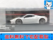京商　オートスケールコレクション　ミニッツレーサー　フェラーリ 458 イタリア GT2 ホワイトVer. MZP221W