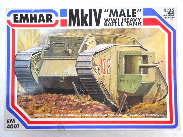 エマー1/35  Mk IV メール 雄型 菱形戦車