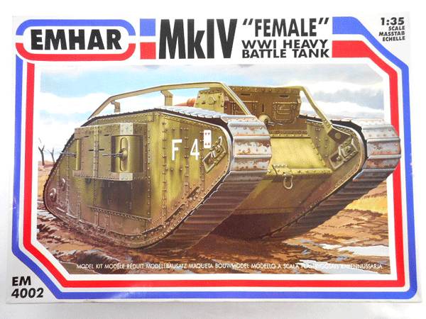 エマー1/35 Mk IV メール 雌型 菱形戦車