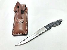 買取 G.SAKAI ジーサカイ 折り畳みナイフ 高橋雅男 革ケース付 約18cm