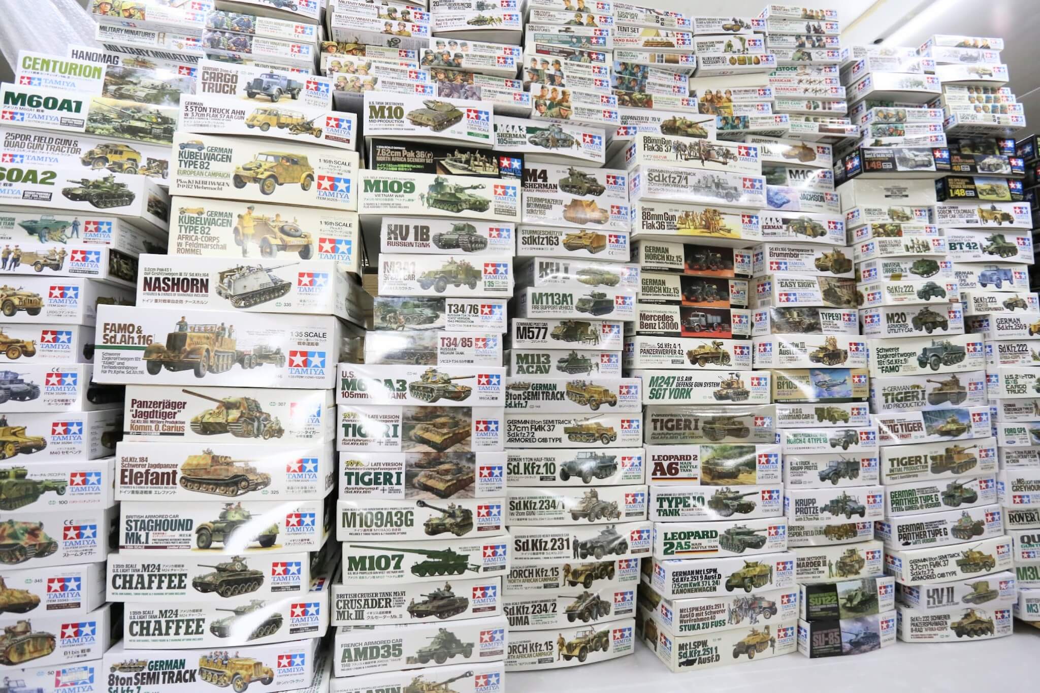 戦車 プラモデル 買取。タミヤ・ドラゴンなど幅広いメーカーを査定