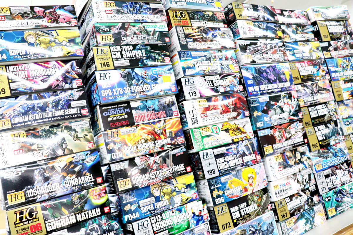HGガンプラ大量にお買取させていただきました!