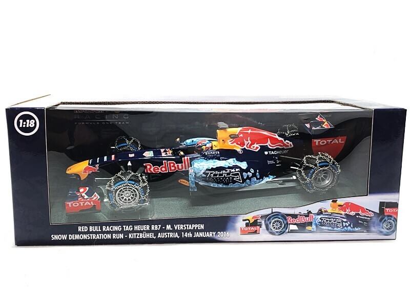 PMA　1/18　M.フェルスタッペン レッドブルレーシング タグホイヤーRB7 キッツビュールスキー場雪上デモ 買取