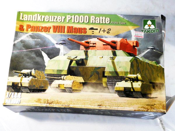 TAKOM 1/144 Landkreuzer P1000 Ratte & Panzer VIII Maus