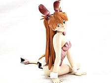 買取 新世紀エヴァンゲリオン　アスカ プレミアムBUNNYフィギュア ピンクロゼVer.