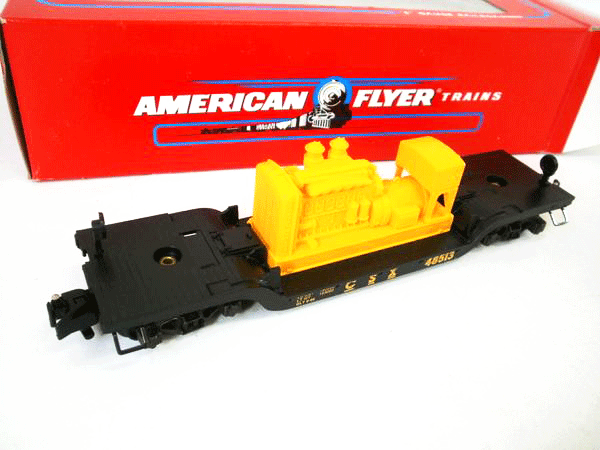 アメリカンフライヤー　CSX FLATCAR WITH GENERATOR