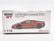 買取 MINI-GT　1/64　ランボルギーニ ウラカン EVO ロッソマーズ（左ハンドル）　MGT00115-L