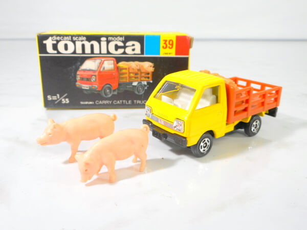 黒箱トミカ 1/55 【スズキ キャリイ 家畜運搬車 】39