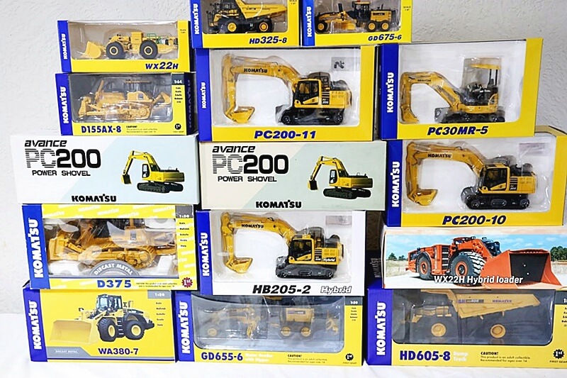 コマツ(KOMATSU)建機ミニカーのお買取　全国宅配買取のおもちゃ買取ドットJP