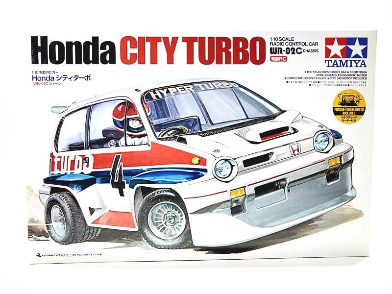 タミヤ 1/10 電動RCカー ホンダ シティターボ WR-02Cシャーシ