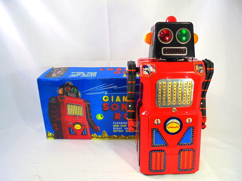 マスダヤ ジャイアント ソニック ロボット GIANT SONIC ROBOT　ブリキが届きました！大量のご依頼も数多くご対応をさせて頂いております。