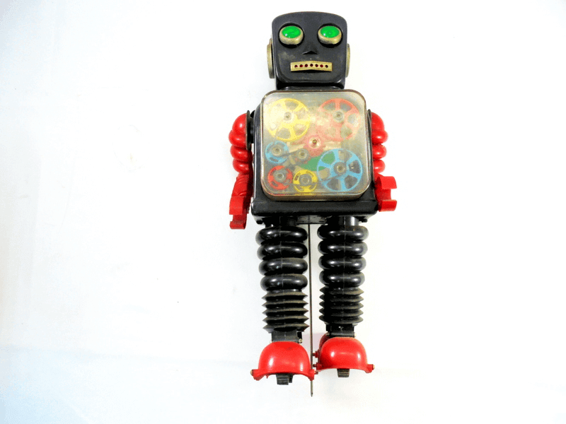 TAIYO　1960 ギア ロボット　ブリキが届きました！大量のご依頼も数多くご対応をさせて頂いております。