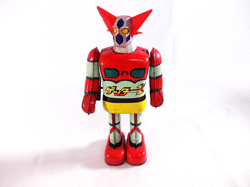 ポピー あるくゼンマイロボット ゲッター1　ブリキが届きました！大量のご依頼も数多くご対応をさせて頂いております。