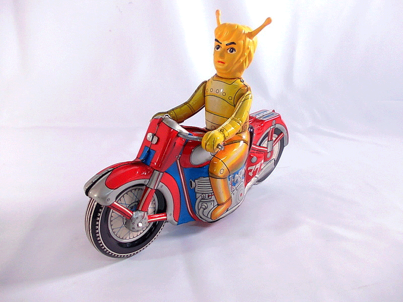 浅草玩具 マグマ大使 オートバイ　ブリキが届きました！大量のご依頼も数多くご対応をさせて頂いております。
