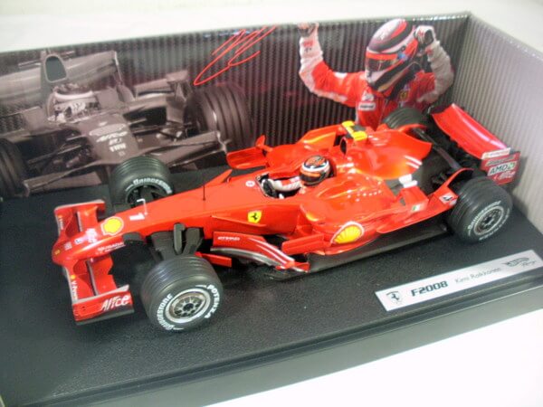 買取　ホットウィール 1/18【F2008 Kimi Raikkonen】L8781