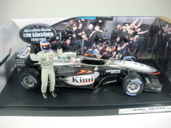 ホットウィール1/18マクラーレン SEPANG/MALAYSIA23/03/03 #6