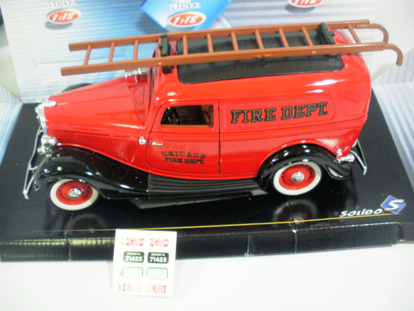 ソリド 1/18 フォード バン POMPIERS 1934 FIRE DEPT ミニカー買取