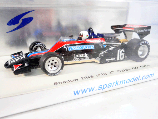 スパーク 1/43 【Shadow DN8 #16 4th Dutch GP 1976】#S1688 