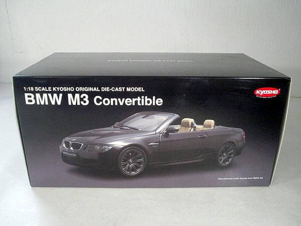 買取　京商　ミニカー 1/18【BMW M3 コンバーチブル】08738RB