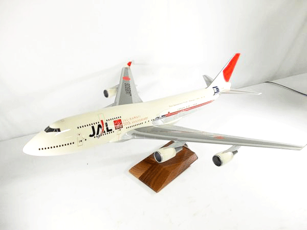 パックミン 1/100 JAL B747-400 JA8906 国際線就航50周年 