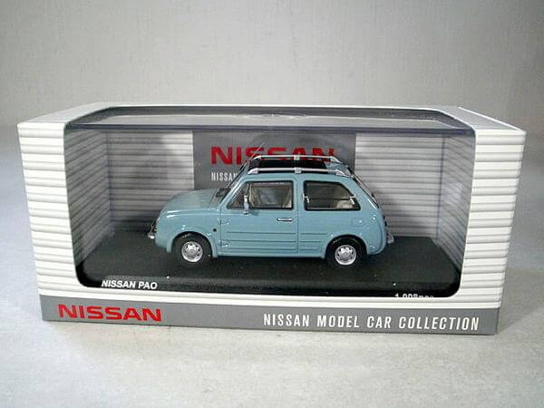 買取　京商　ミニカー　1/43【ニッサン パオ キャンバストップ】KWAM3 02005
