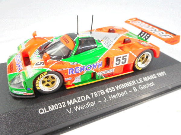Quartzo 1/43 マツダ 787B Winner Le Mans 1991