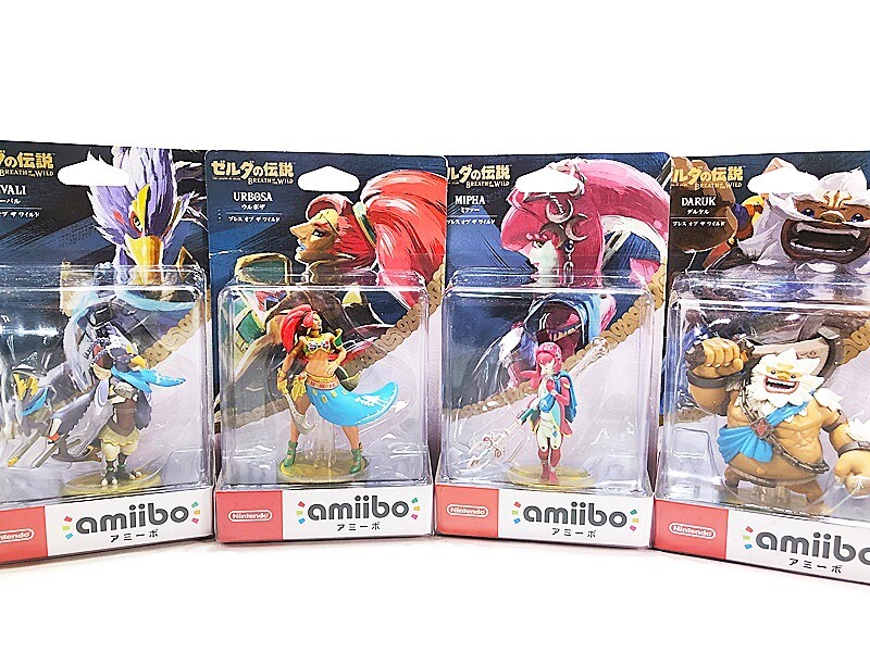 【買取】アミーボ amiibo ゼルダの伝説 ミファー・ウルボサ・リーバル・ダルケル(未開封品)