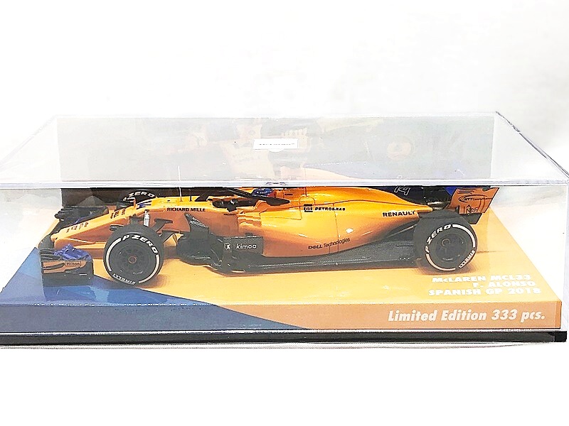 【買取】PMA ミニチャンプス 1/43 マクラーレン MCL33 F.アロンソ スペインGP 2018(未開封)