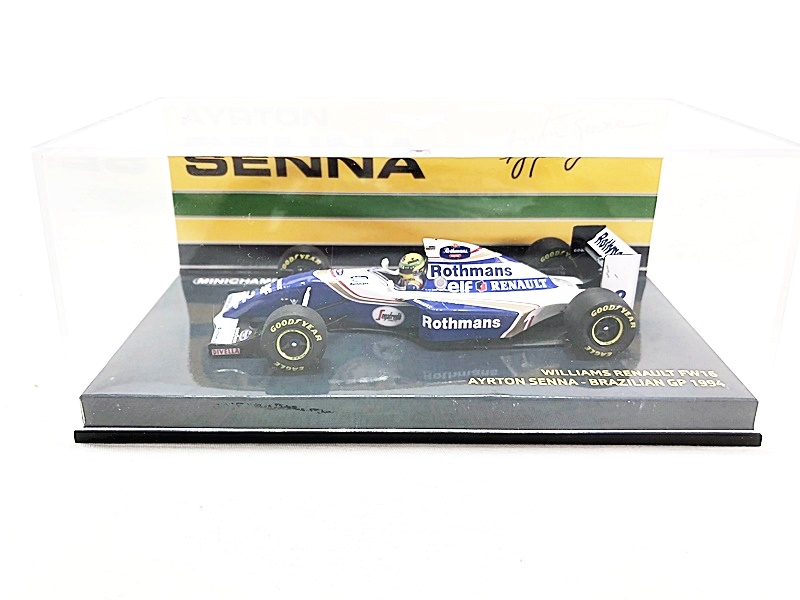【買取】PMA ミニチャンプス 1/43 ウィリアムズ ルノー FW16 アイルトン セナ ブラジルGP 1994(未開封)