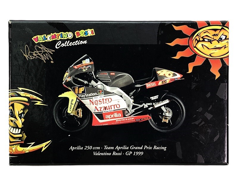 【買取】PMA ミニチャンプス 1/12 アプリリア 250ccm チームアプリリアグランプリレーシング V.ロッシ GP1999(未開封)