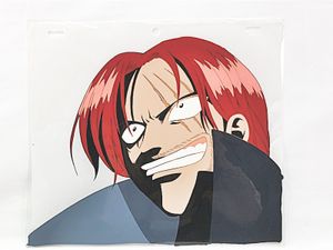 ONE PIECE 赤髪のシャンクス 複製セル画 買取実績