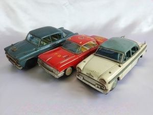 マルサン含む ブリキ自動車3台セット（プリンス スカイライン・トヨペットクラウン ほか） 買取実績
