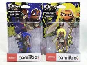 amiibo 買取 任天堂　amiibo インクリング（イエロー）／オクトリング（ブルー）2点セット