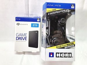 ゲーム周辺機器・コントローラー 買取 PS4 Game Drive 2TB・ホリパッドFPSプラス セット