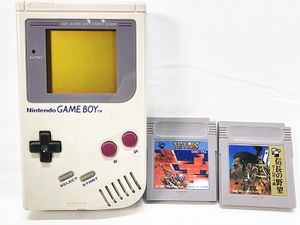 ゲームボーイ 買取 任天堂 ゲームボーイ Nintendo GAME BOY カセット付 信長の野望/テトリス ※本体不