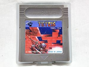 ゲームボーイ 買取 GB ゲームボーイ テトリス ケース付き 裏面記名塗り潰しあり ★S