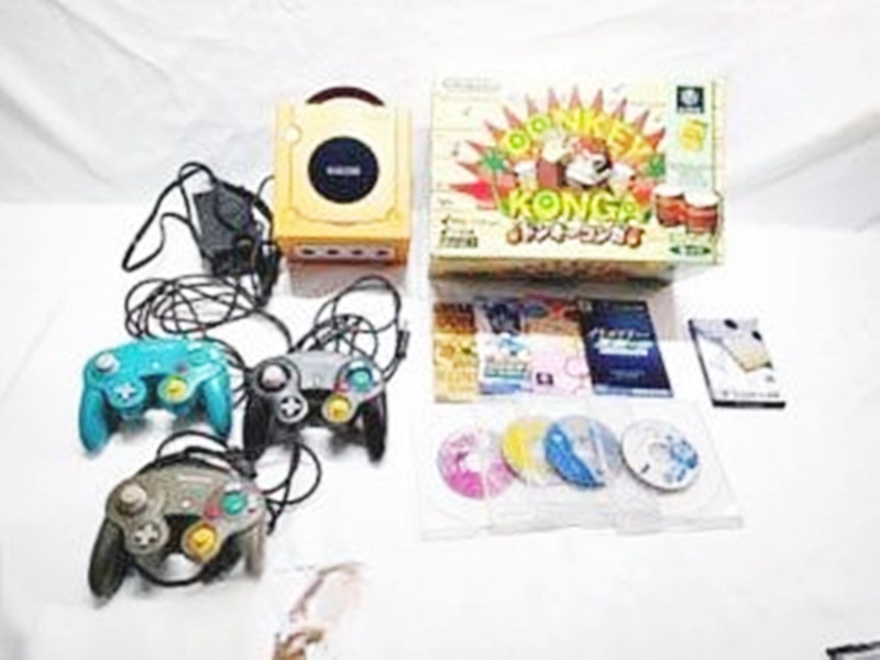 ゲームキューブ 買取 ゲームキューブ本体・ソフト ドンキーコンガ／メイドインワリオほか ゲームセット