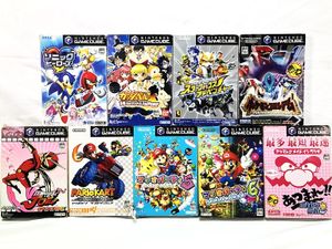 ゲームキューブ 買取 任天堂 ゲームキューブ ソフトセット マリオカート／マリオパーティ／メイドインワリオ／ポケモンコロシアム