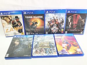 プレイステーション 買取 PS4　メタルギアソリッドV／ガンダムバーサス／龍が如く維新！ 他セット