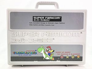 スーパーファミコン 買取 スーパーファミコン スーパーマリオワールド 収納ケース キャリーケース 当時物 擦